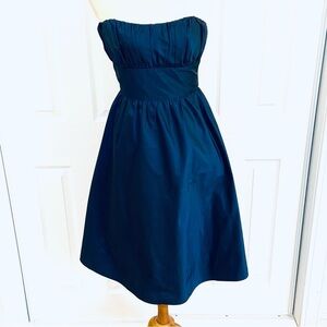 Antonio Melani Strapless Formal Short Dress Midnight Blue Prom Dance Event Sz 4